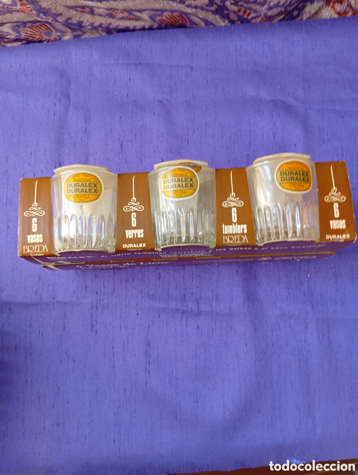 Coleccionismo: Vasos DURALEX Breda licor chupito en su estuche.