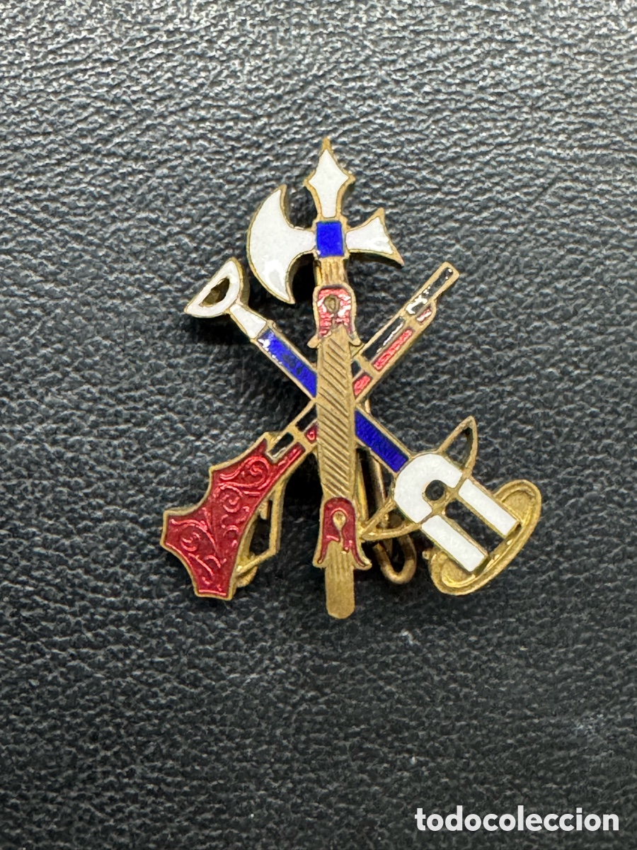 Coleccionismo: Emblema ORIGINAL grande Boina La Legi&oacute;n Oficial esmaltado 37mm a&ntilde;os 30s