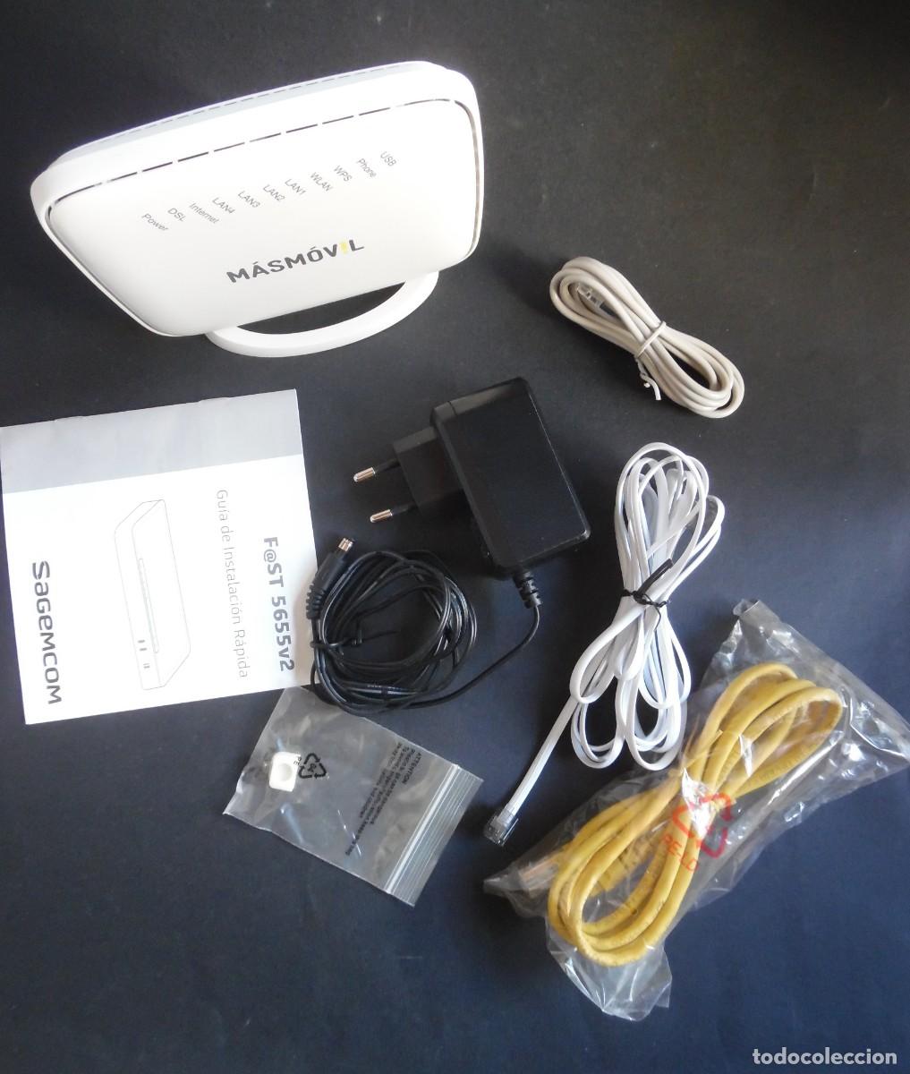 Coleccionismo: R&uacute;ter ADSL/VDSL ZTE ZXHN H208N (M&aacute;sM&oacute;vil) + Cables + adaptador Completo