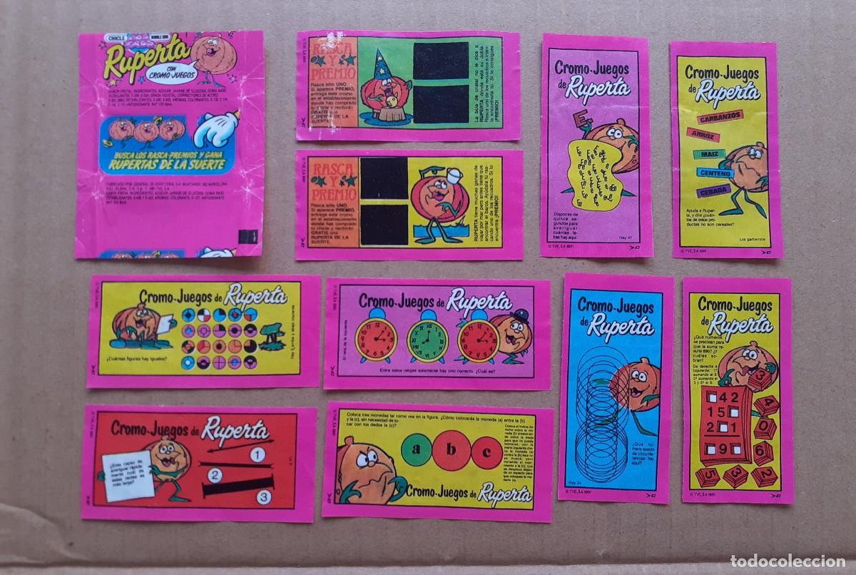 Coleccionismo: CHICLE CHICLES ENVOLTORIO CROMO CROMOS STICKERS LA RUPERTA TV UN DOS TRES RASCA PREMIO PRECIO FIJO