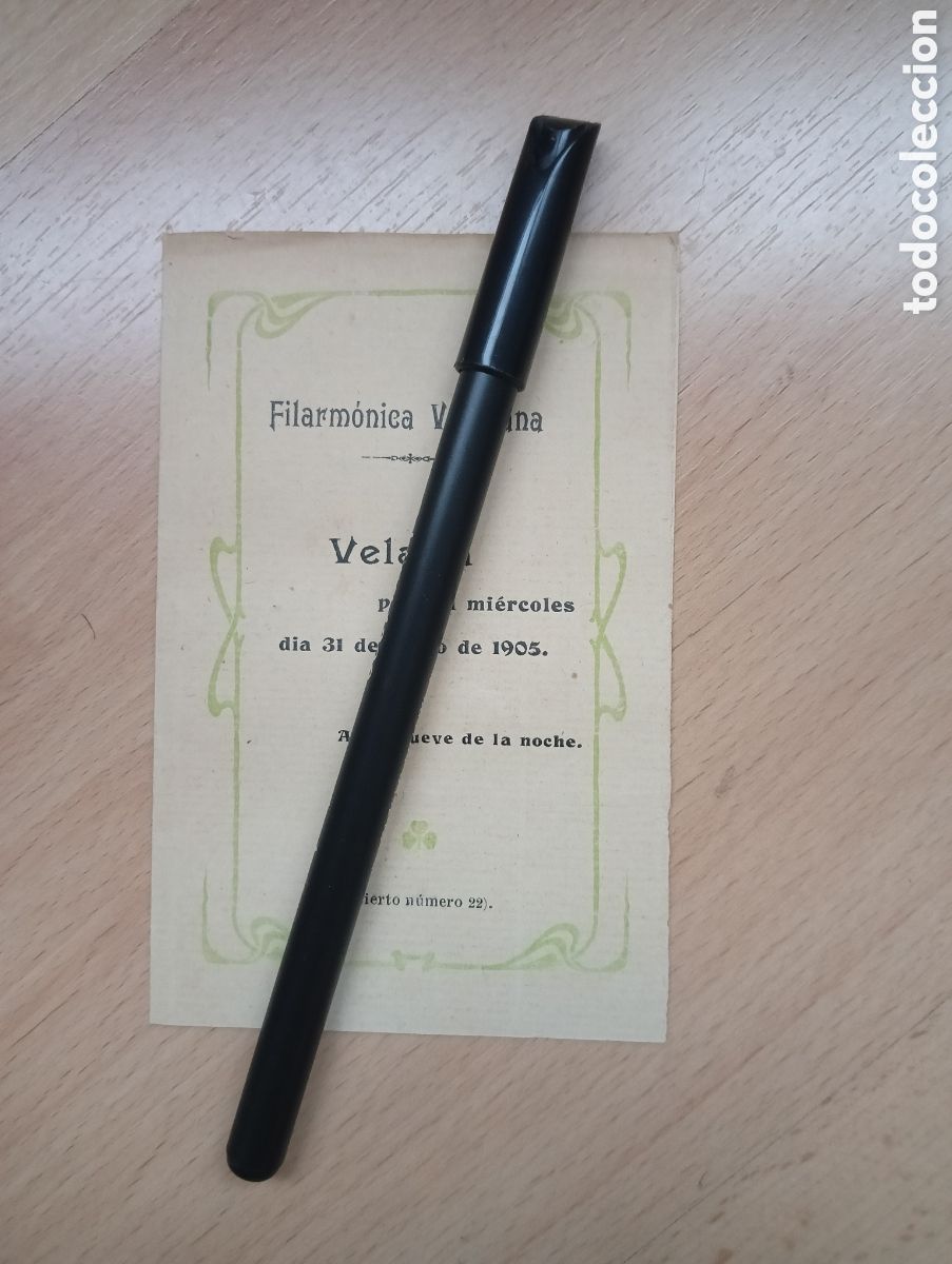 Coleccionismo: Vitoria. Antiguo programa de la Filarm&oacute;nica. A&ntilde;o 1905. - Foto 1