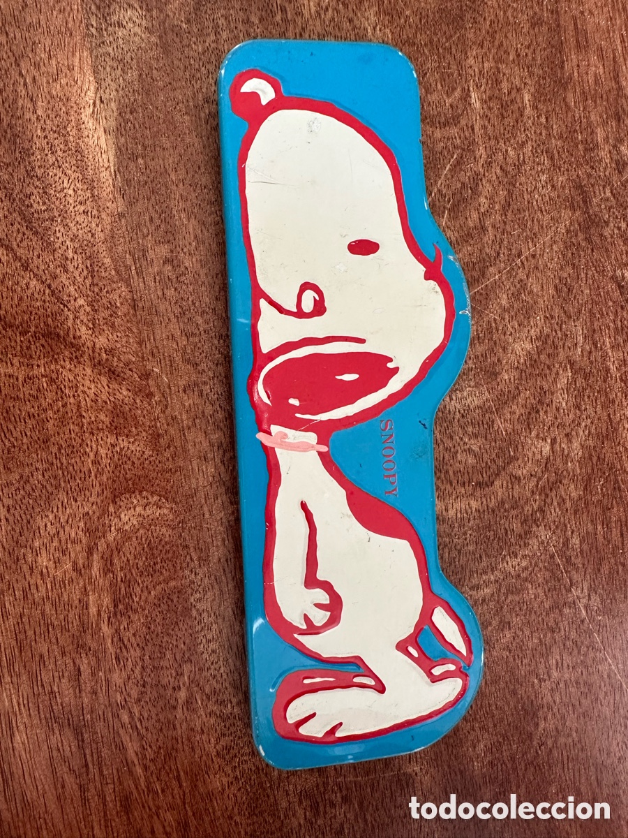Collectionnisme: Estuche met&aacute;lico vintage Snoopy