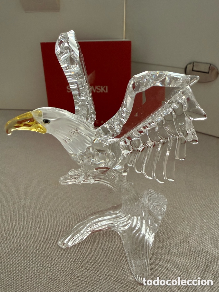 Coleccionismo: Swarovski &Aacute;guila Calva Ref. 248003 Figura de Cristal con Caja Original