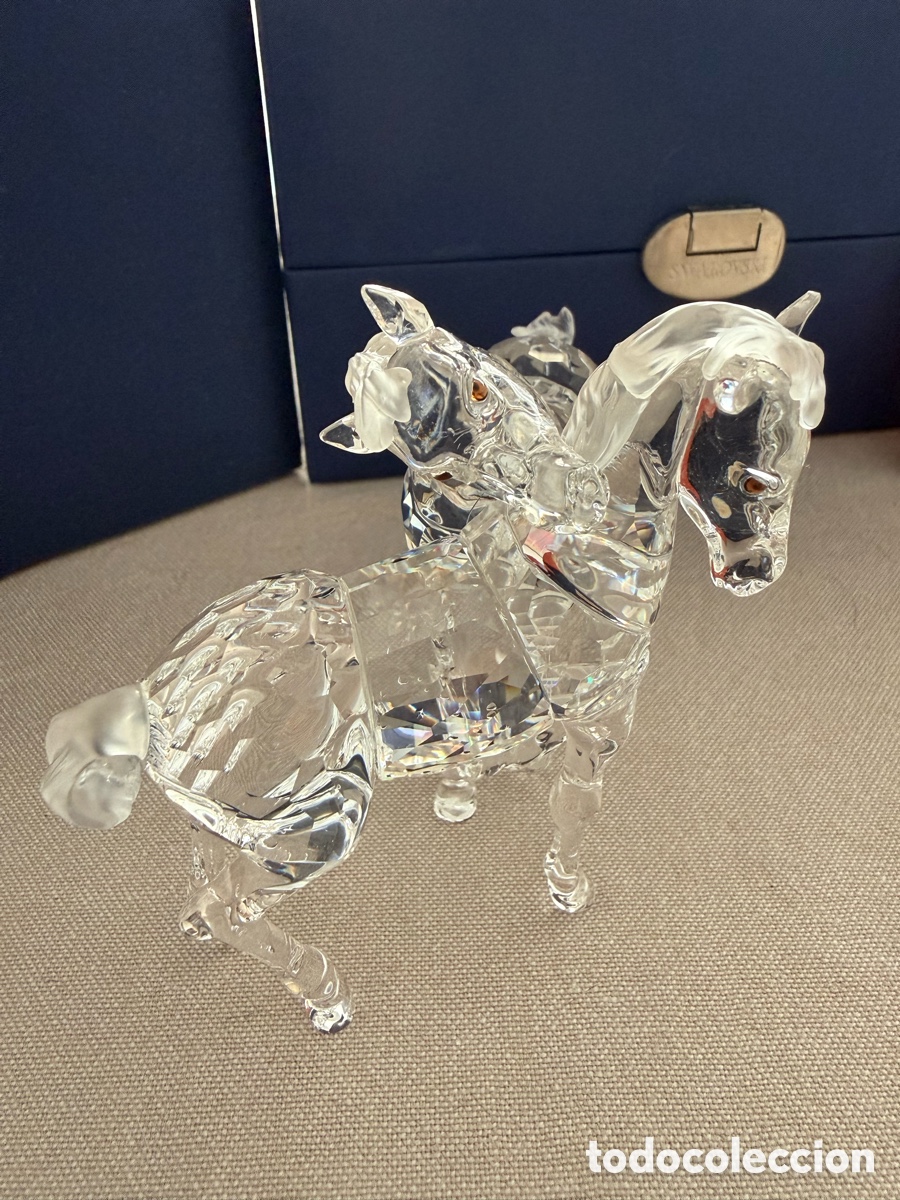 Coleccionismo: Swarovski Potros Ref. 627637 Figura de Cristal con Caja y Certificado