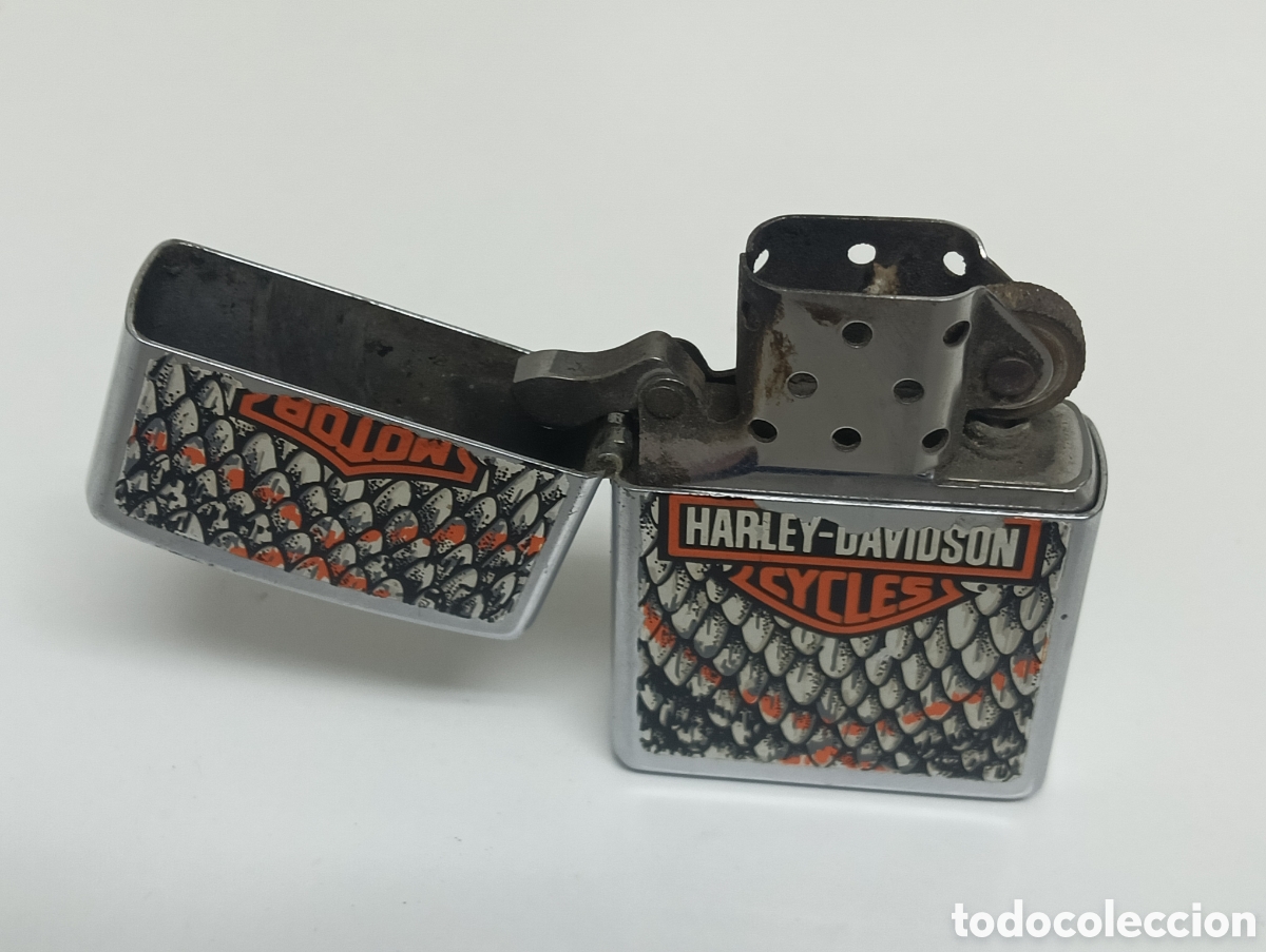 Coleccionismo: Zippo Harley-Davidson Dise&ntilde;o Escamas - Foto 3