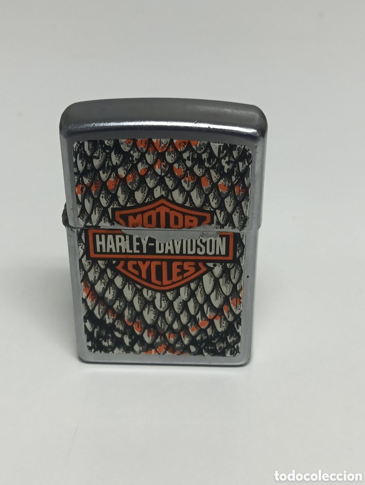 Coleccionismo: Zippo Harley-Davidson Dise&ntilde;o Escamas - Foto 1