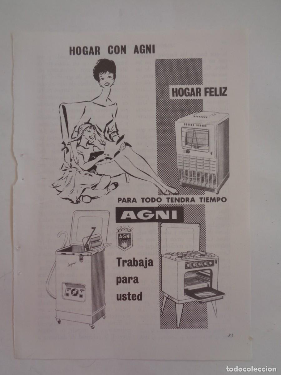 Collecting paper: HOJA DE REVISTA CON A UNCIO DE ELECTRODOMESTICOS IGNI . 1960