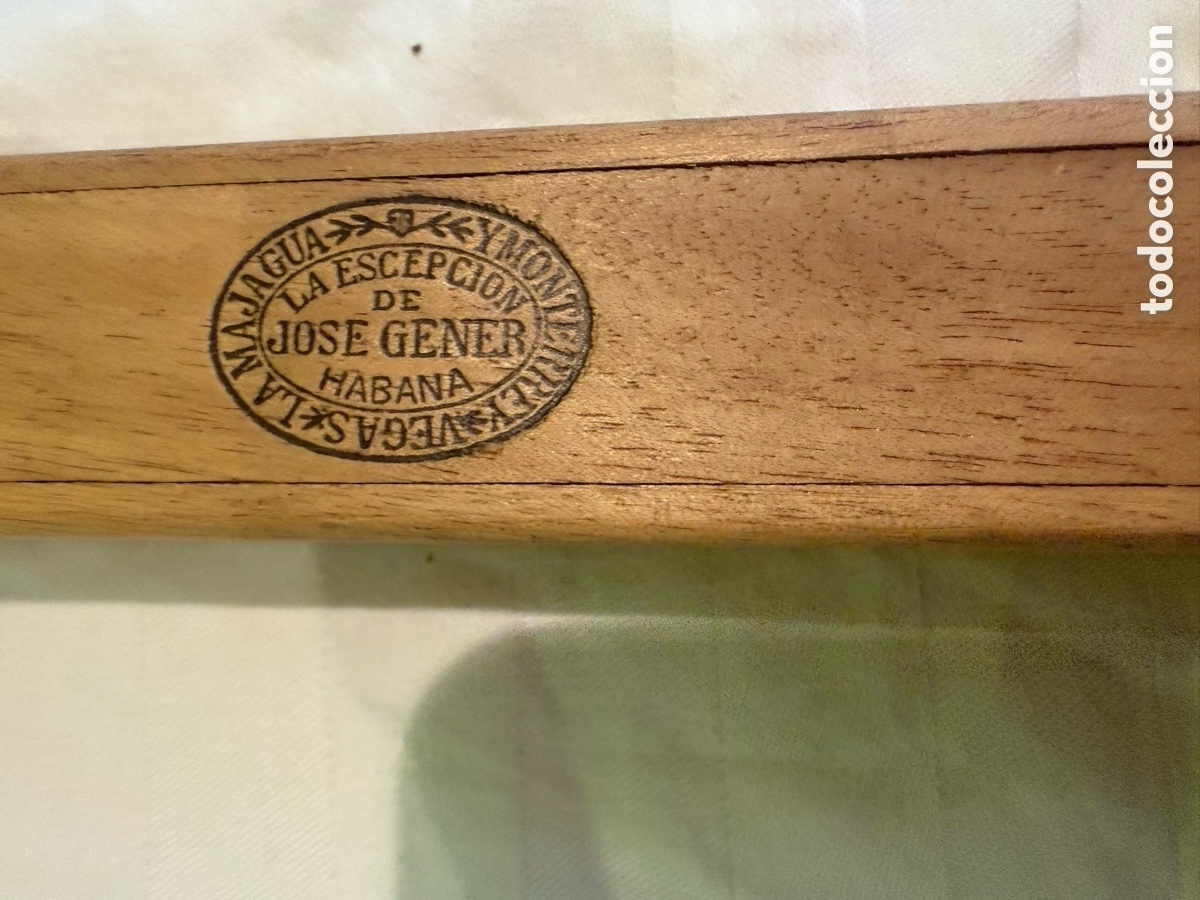 Collezionismo: Antiguo puro habano Gran Gener &ndash; La Escepci&oacute;n Jos&eacute; Gener &ndash; Cuba &ndash; Siglo XX