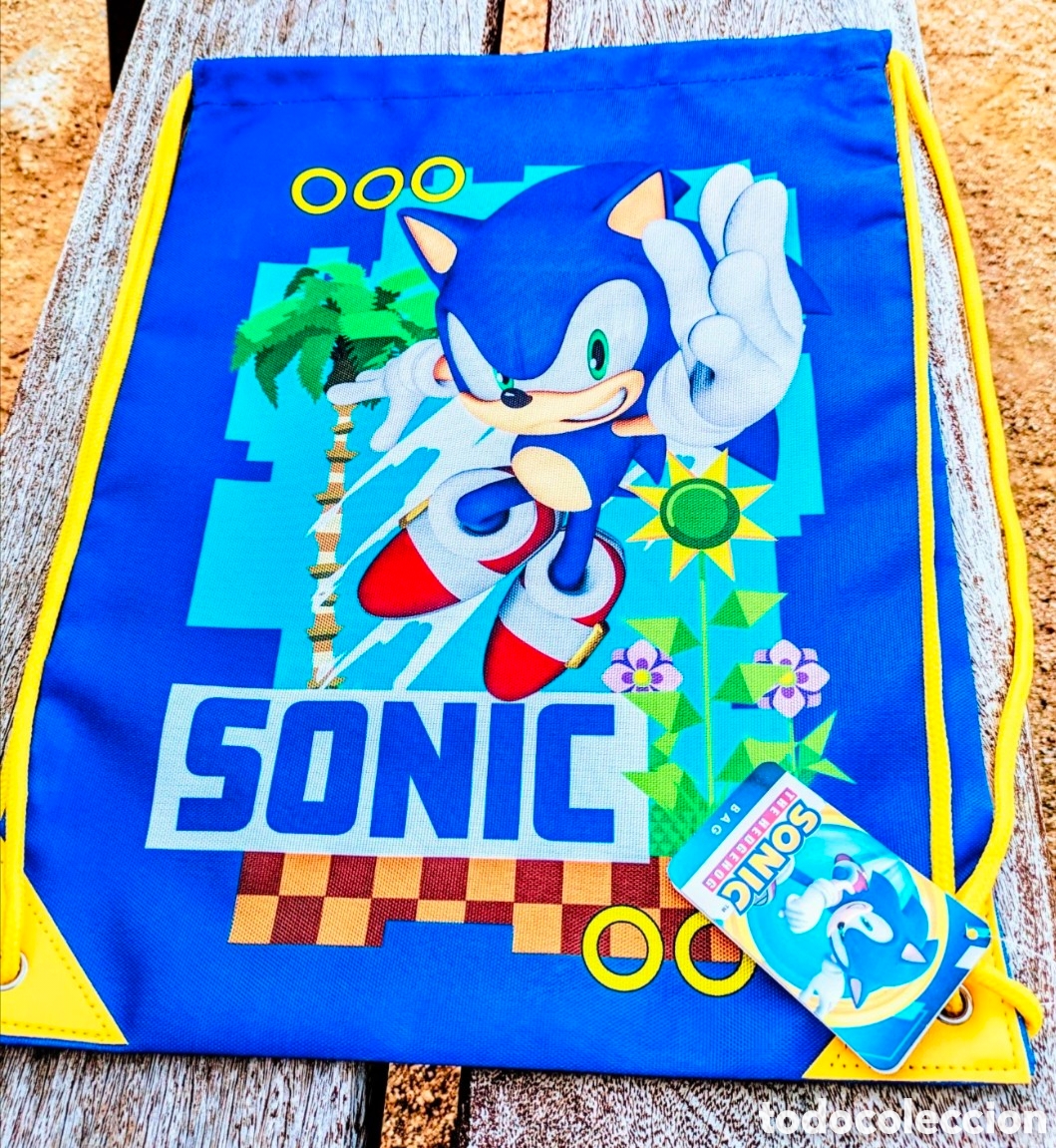 Coleccionismo: Sonic The Hedgedog mochila Sega 40x32 cm