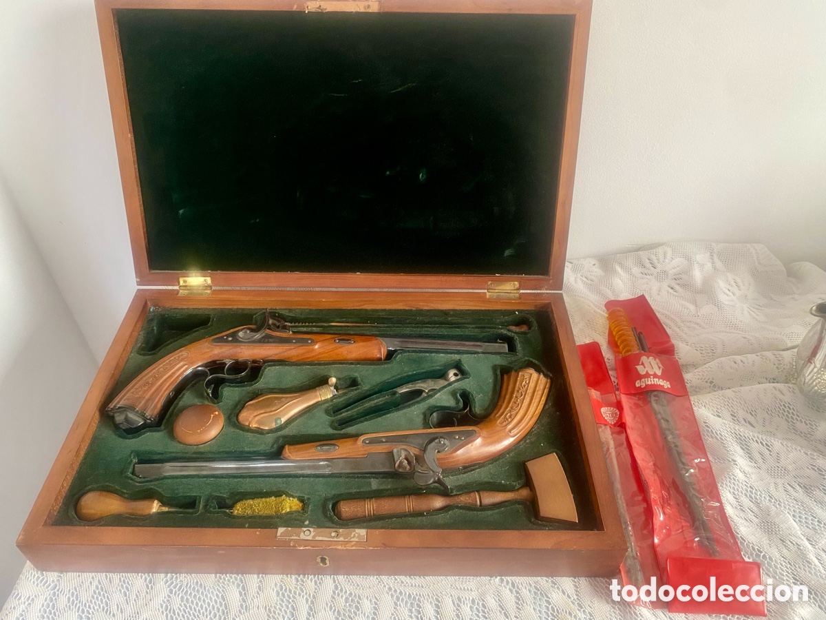 Coleccionismo: Estuche pistolas de percusi&oacute;n duelo - Foto 2