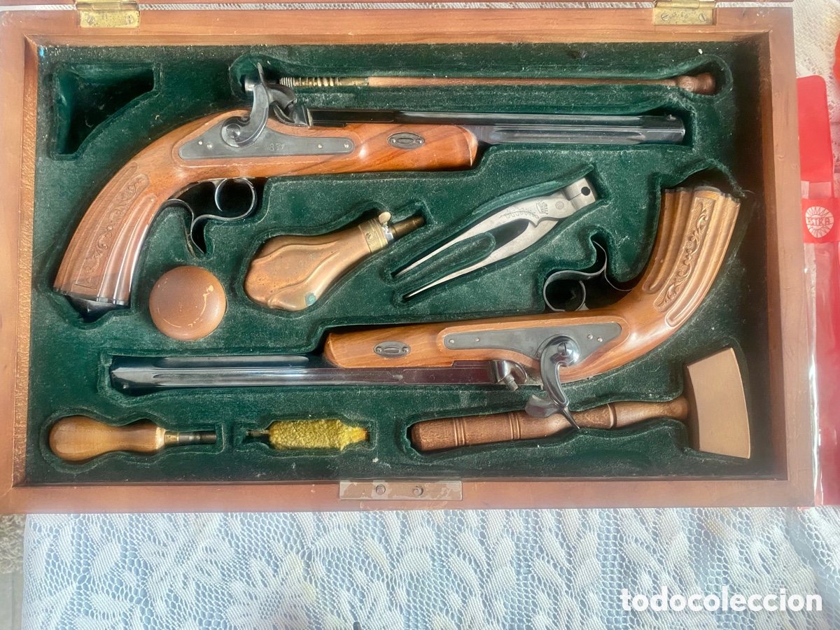 Coleccionismo: Estuche pistolas de percusi&oacute;n duelo - Foto 1