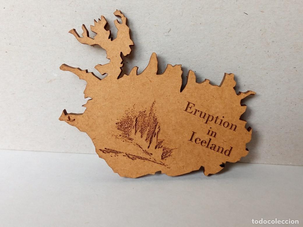 Coleccionismo: Im&aacute;n Nevera - Eruption In Iceland - Foto 1