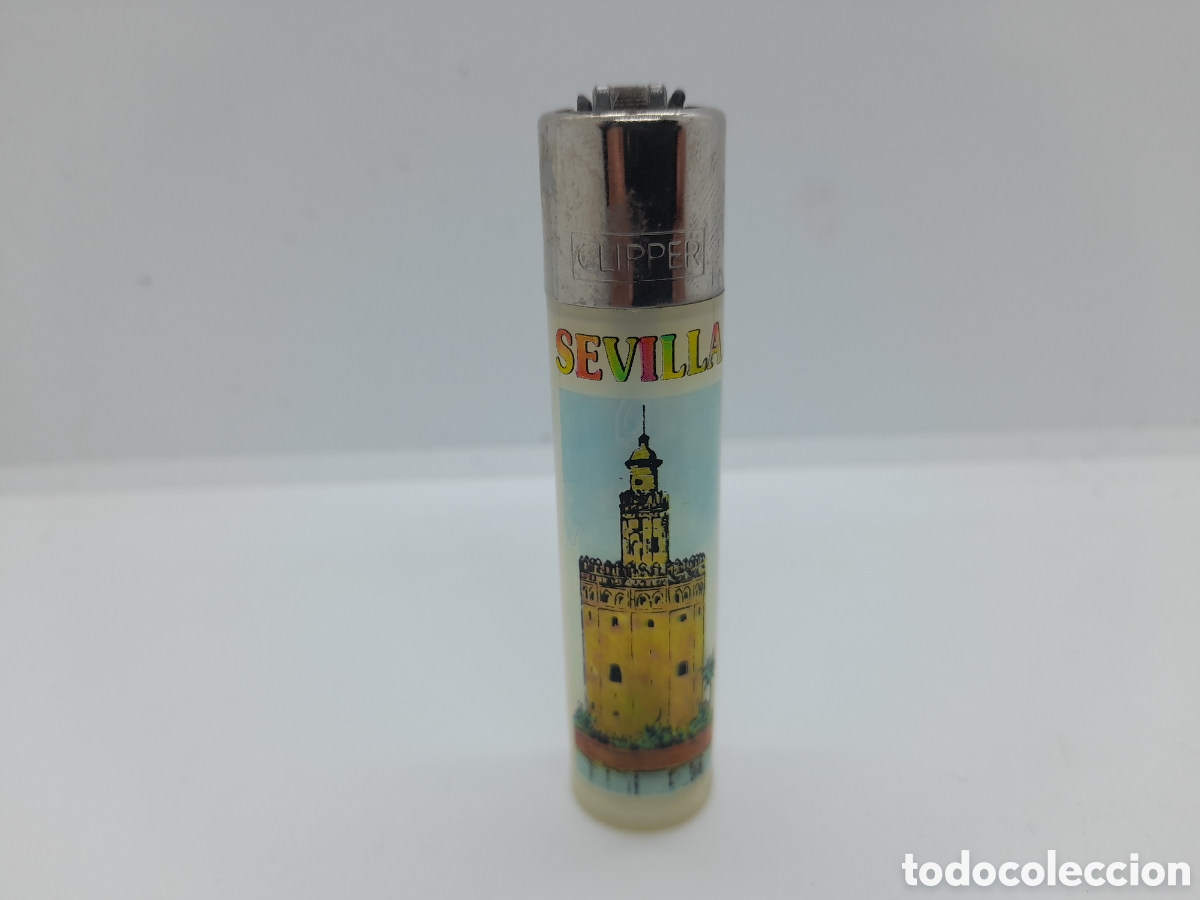 Coleccionismo: MECHERO CLIPPER. SEVILLA. FUNCIONA