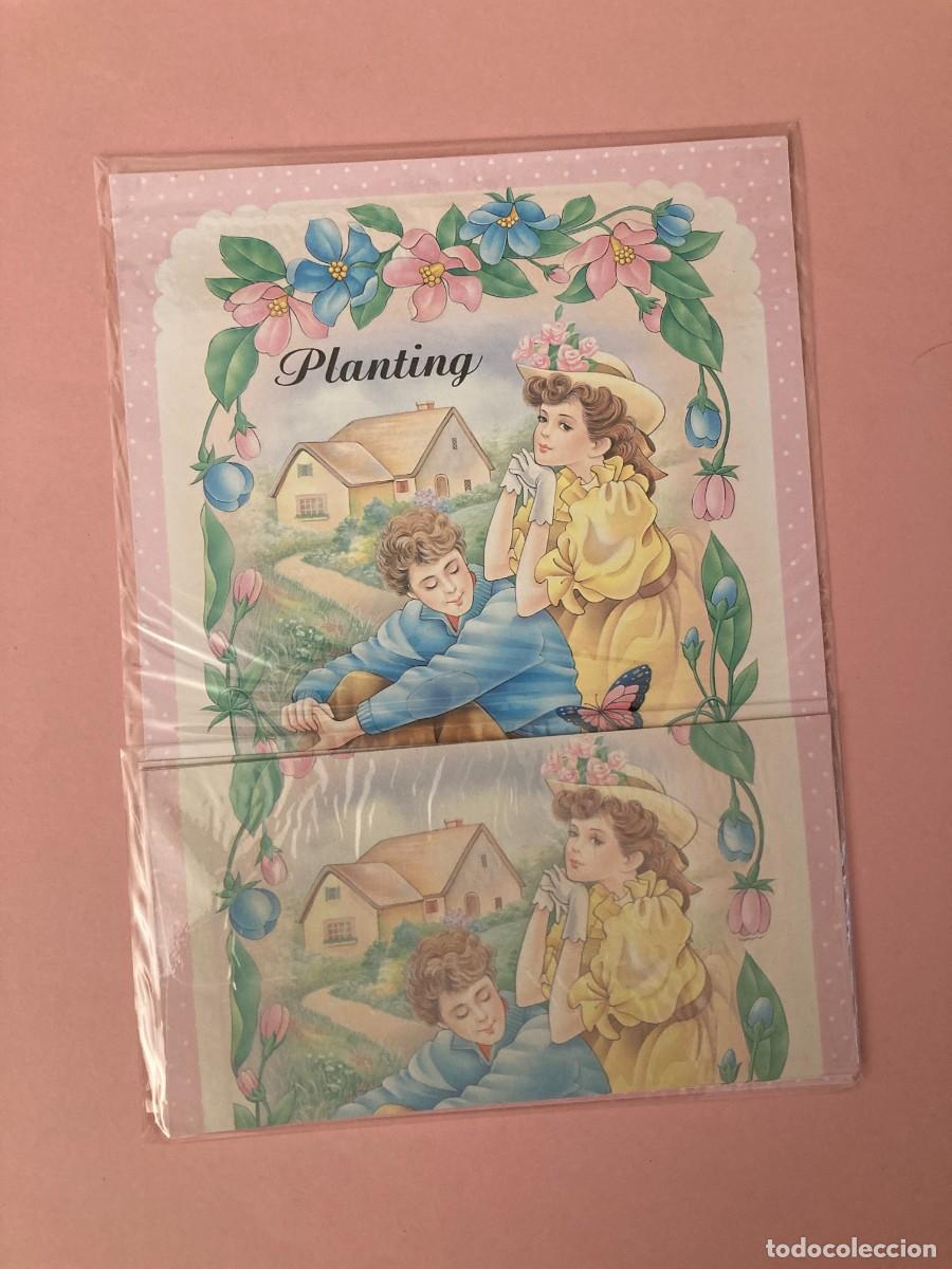 Coleccionismo: CONJUNTO PAPEL DE CARTA ESTILO HOJAS PERFUMADAS PLANTING A&Ntilde;OS 80 TAIWAN
