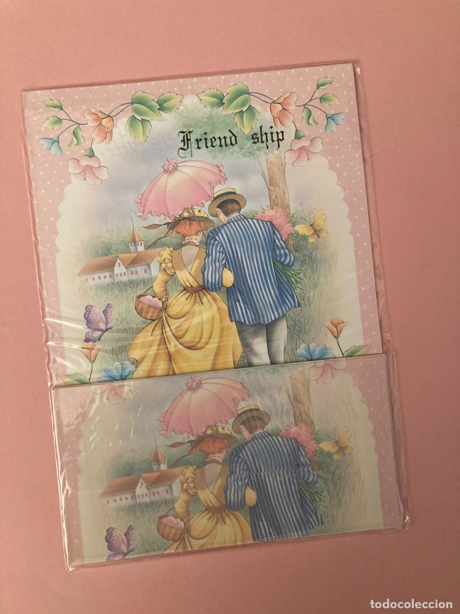 Coleccionismo: CONJUNTO PAPEL DE CARTA ESTILO HOJAS PERFUMADAS FRIENDSHIP A&Ntilde;OS 80 TAIWAN