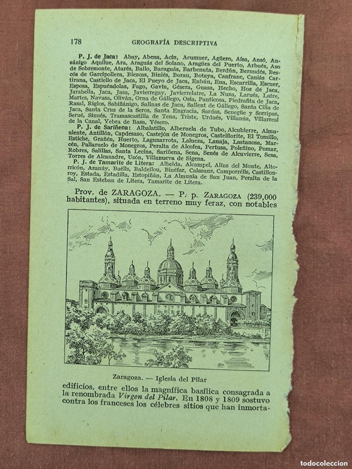 Colecionismo: Antiguo Grabado Zaragoza Bas&iacute;lica del Pilar &ndash; Vista Monumental Coleccionismo
