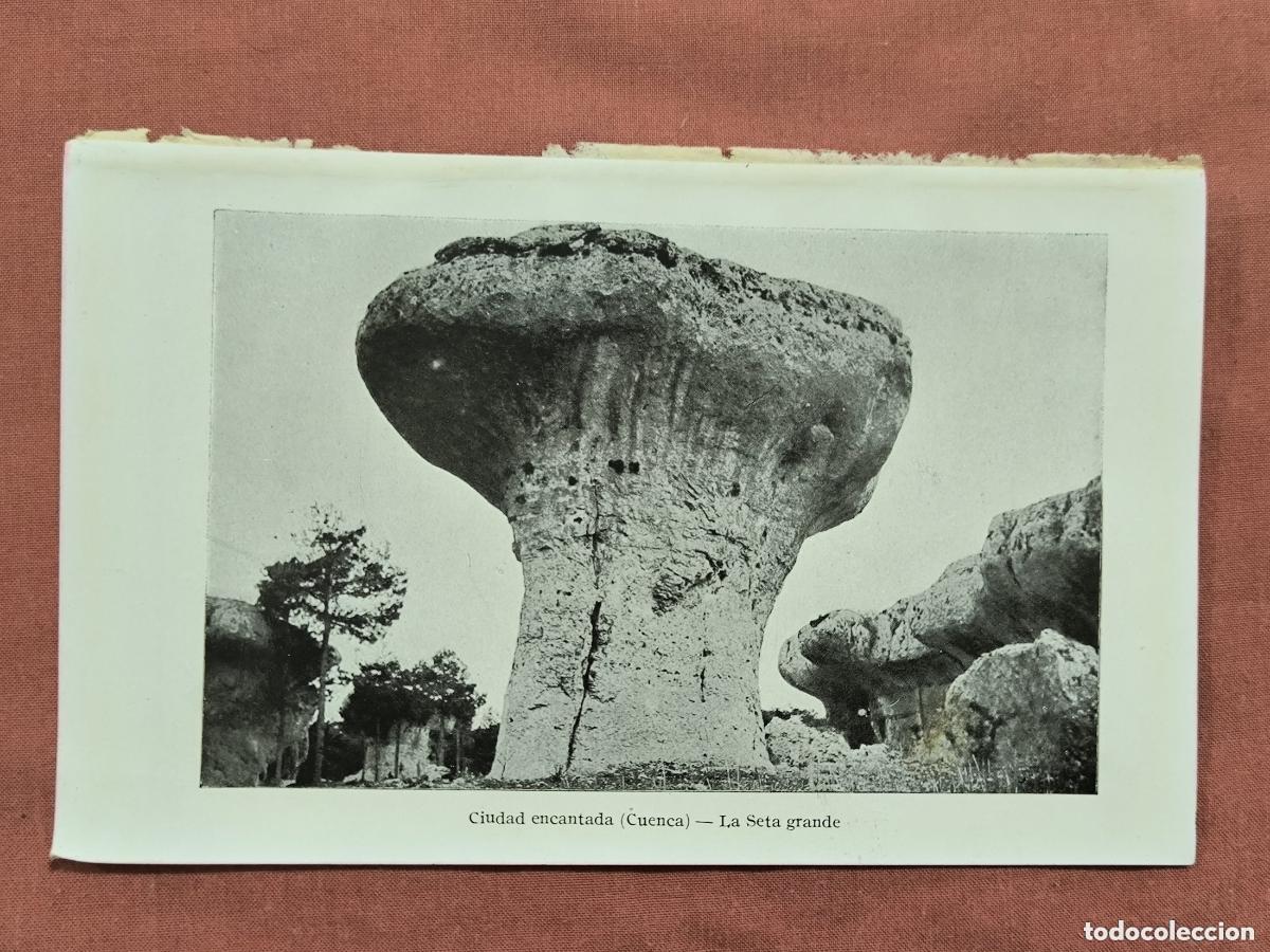 Colecionismo: L&aacute;mina Antigua Ciudad Encantada Cuenca La Seta &ndash; Fotograbado Naturaleza Coleccionismo