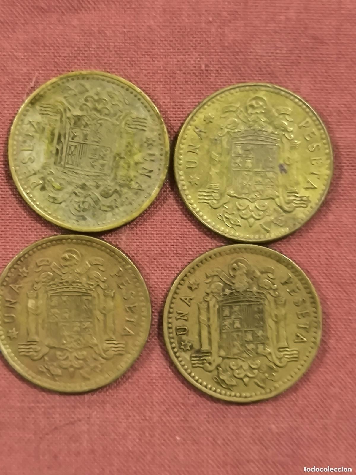 Coleccionismo: Lote de Pesetas de Franco &ndash; Monedas 1 Peseta Estado Espa&ntilde;ol Numism&aacute;tica