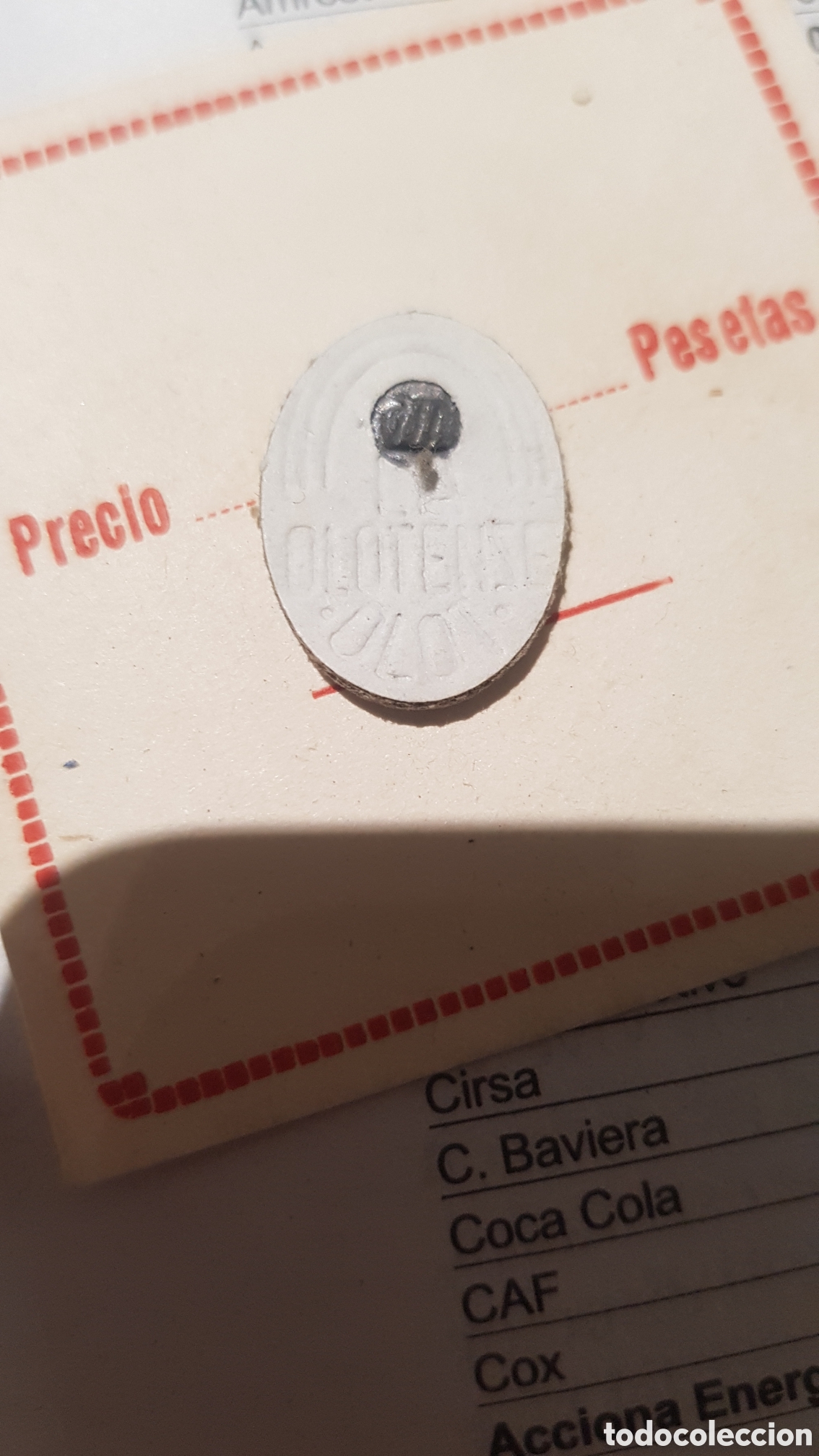 Coleccionismo: Marchamo antiguo de la ropa - Foto 2