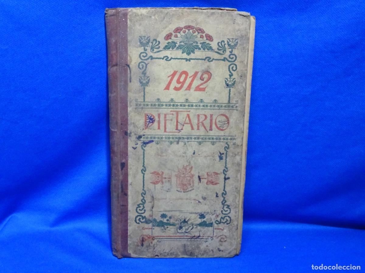 Colecionismo: DIETARIO COMERCIAL 1912. CON ANOTACIONES DE LA ACTIVIDAD.