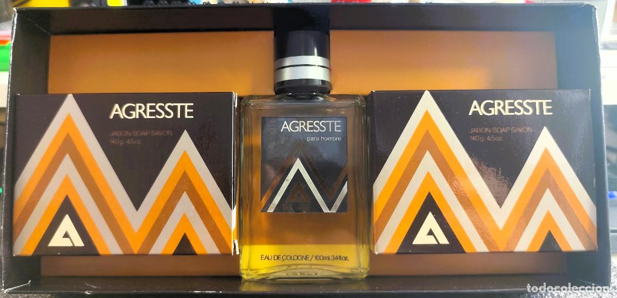 Colecionismo: Agresste &ndash; Set para hombre (Eau de Cologne 100 ml + 2 jabones 140 g) &ndash; Presentaci&oacute;n original