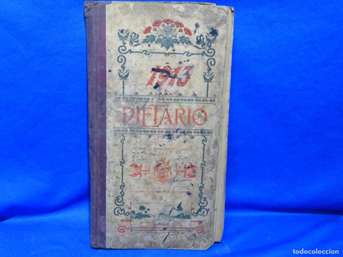 Colecionismo: DIETARIO COMERCIAL 1913. CON ANOTACIONES DE LA ACTIVIDAD.