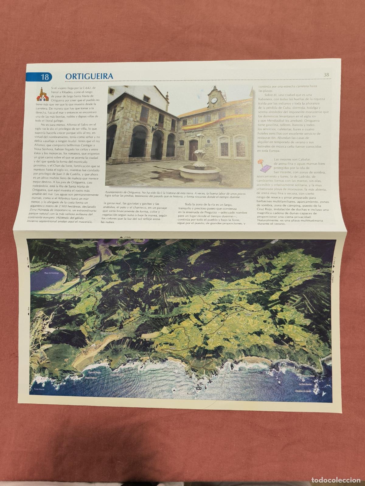Coleccionismo: El Litoral de Galicia Vistas A&eacute;reas Ortigueira y Espasante L&aacute;mina Fasc&iacute;culo