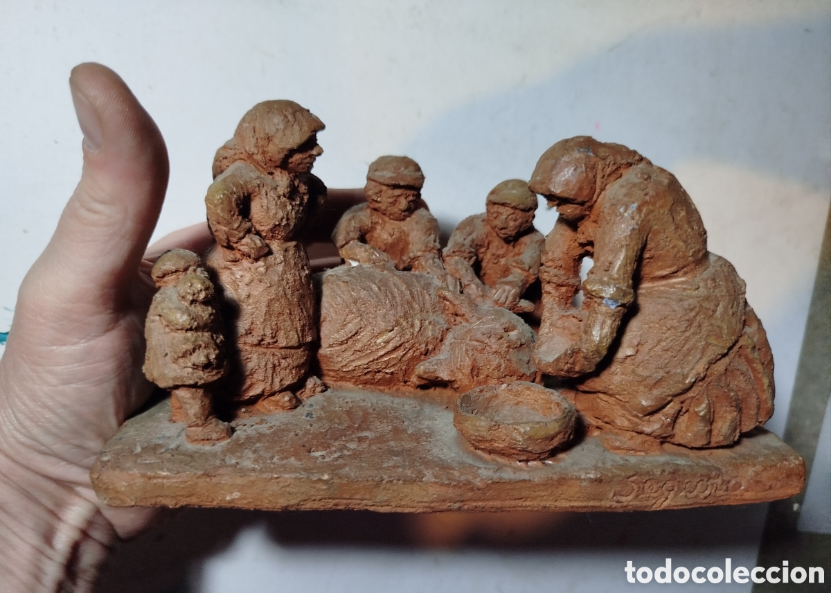 Coleccionismo: Miniatura - la matanza del cerdo - Foto 1