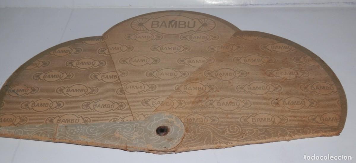 Coleccionismo: ANTIGUO ABANICO PAY-PAY ,PAPEL DE FUMAR BAMBU - Foto 2