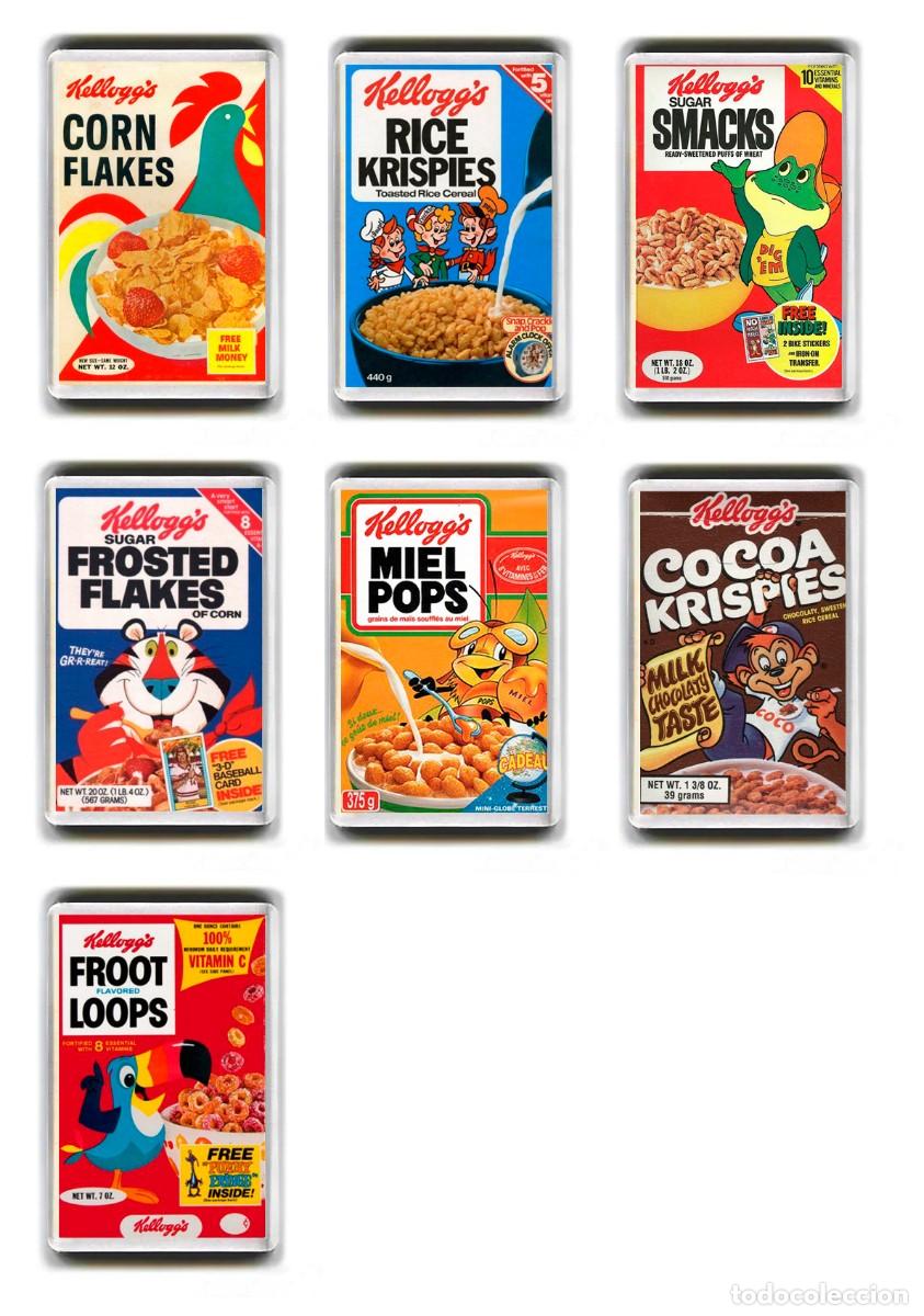 Colecionismo: LOTE IMANES ACRILICOS NEVERA - PUBLICIDAD - CEREALES KELLOGG&acute;S