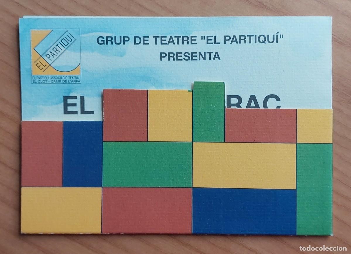 Collecting paper: JOSEP ALBANELL EL REI EL DRAC PROGRAMA TEATRE INFANTIL 1997 TROQUEL.LAT