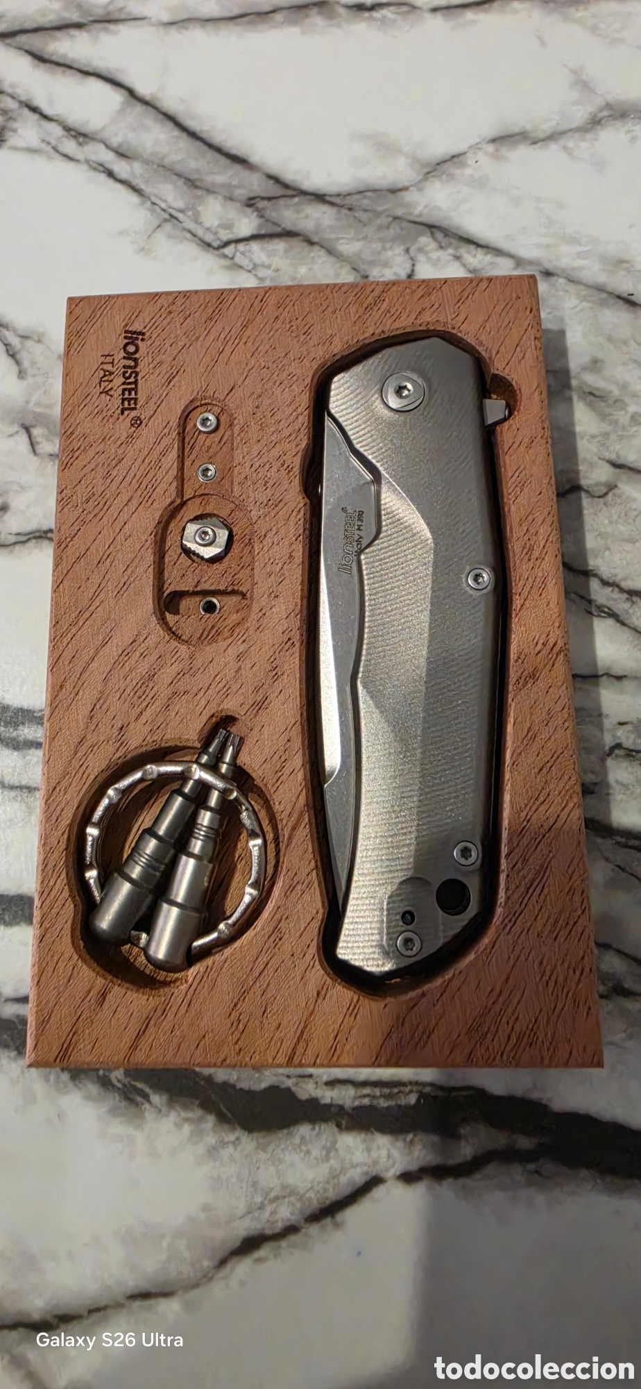 Coleccionismo: LIONSTEEL T.R.E TITANIUN AZUL