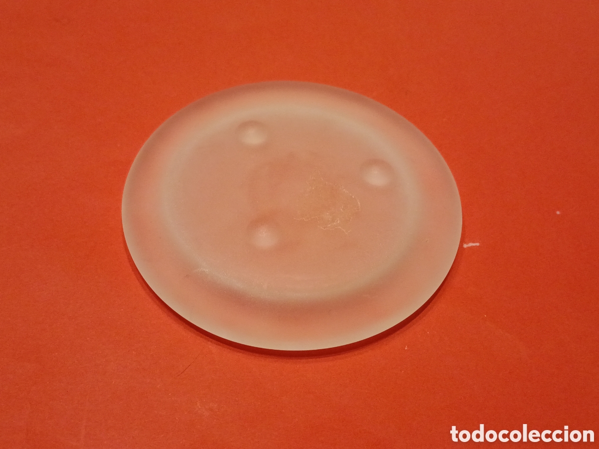 Coleccionismo: PEANA/BASE de CRISTAL OPACO - Foto 2