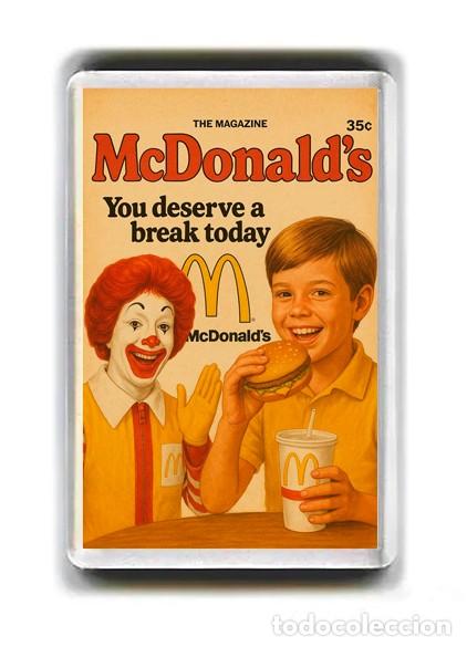 Sammeln: IMAN ACRILICO NEVERA - PUBLICIDAD RETRO - MCDONALDS