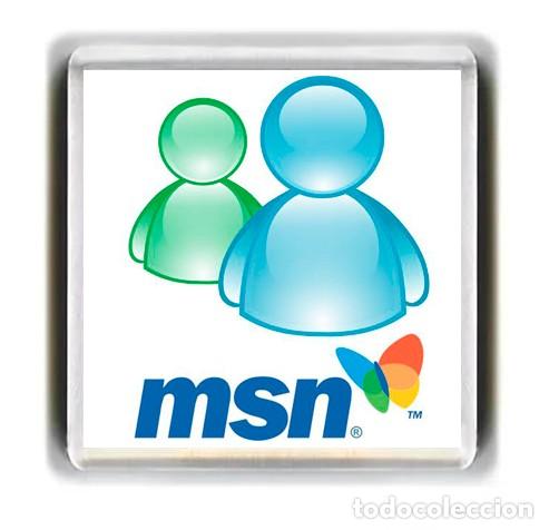 Coleccionismo: IMAN ACRILICO NEVERA - MSN MESSENGER - Foto 1