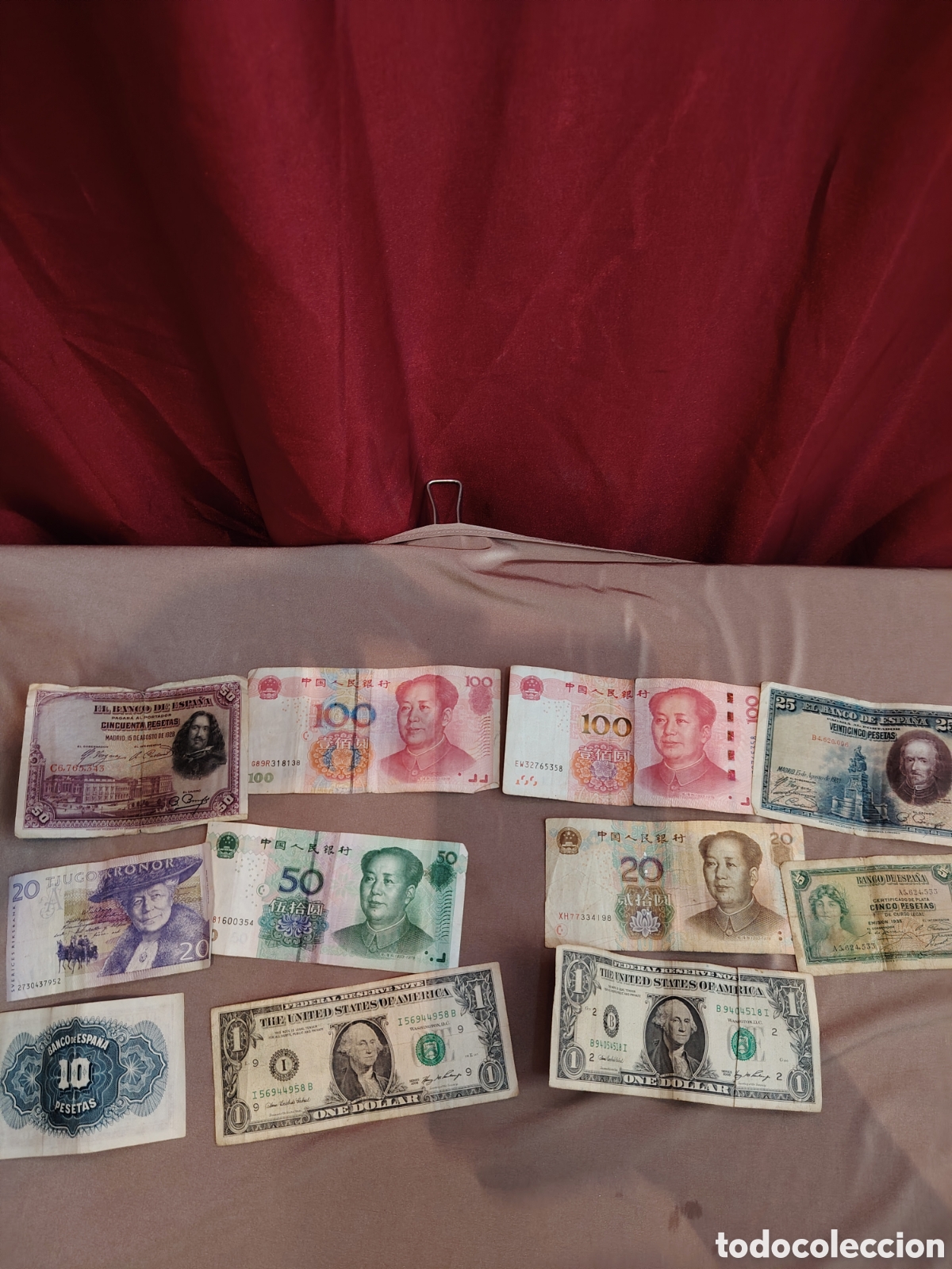 Coleccionismo: Lote de billetes antiguos variados - Foto 5