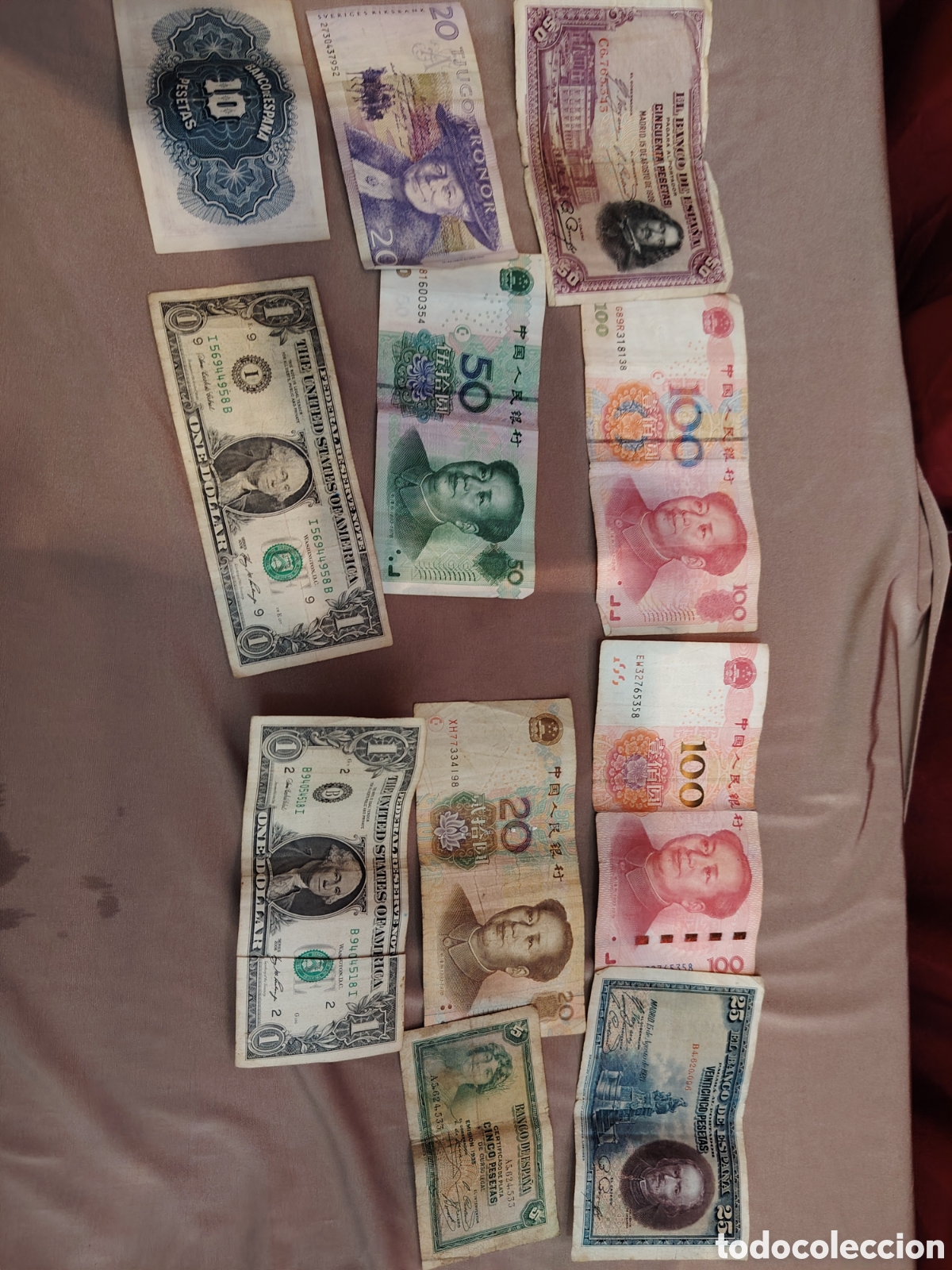 Coleccionismo: Lote de billetes antiguos variados - Foto 6