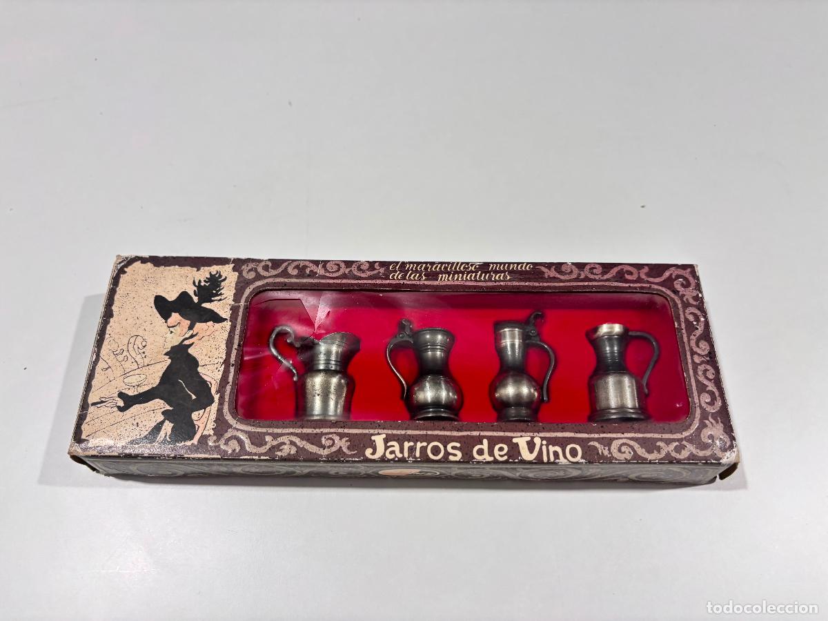 Sammeln: Playme Set jarras vino metal a&ntilde;os 80