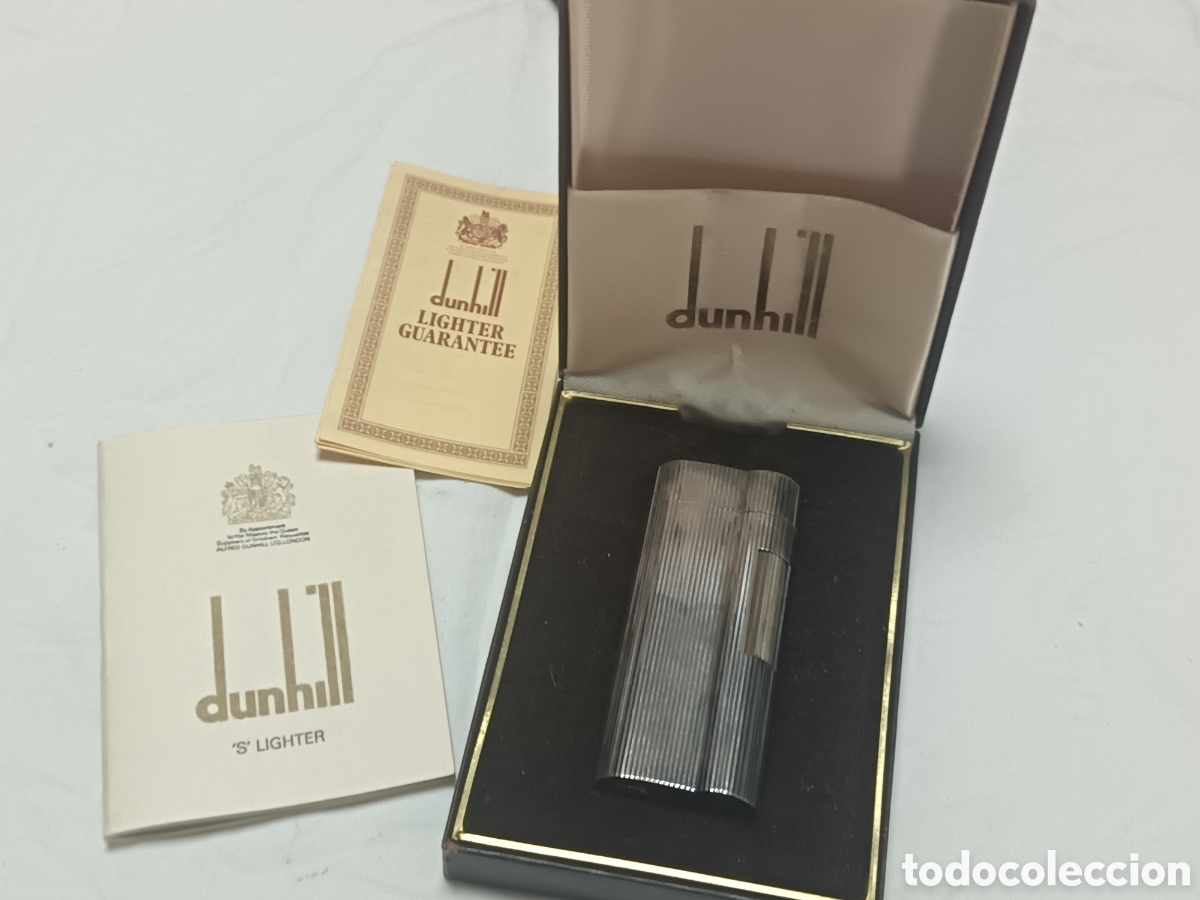 Collecting: VINTAGE, ENCENDEDOR DUNHILL A&Ntilde;OS 80, CAJA Y PAPELES