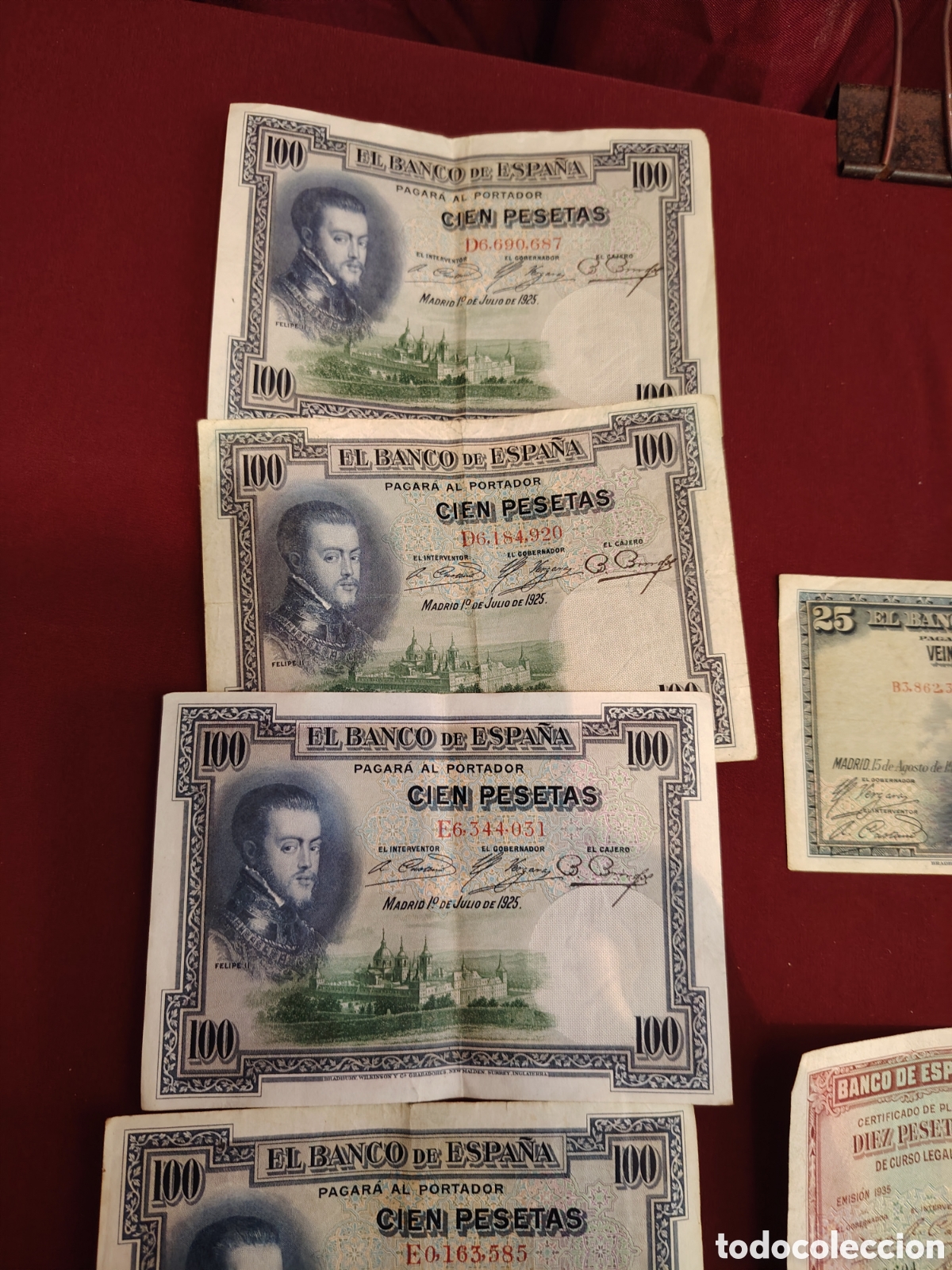 Coleccionismo: Lote de billetes de pesetas - Foto 2