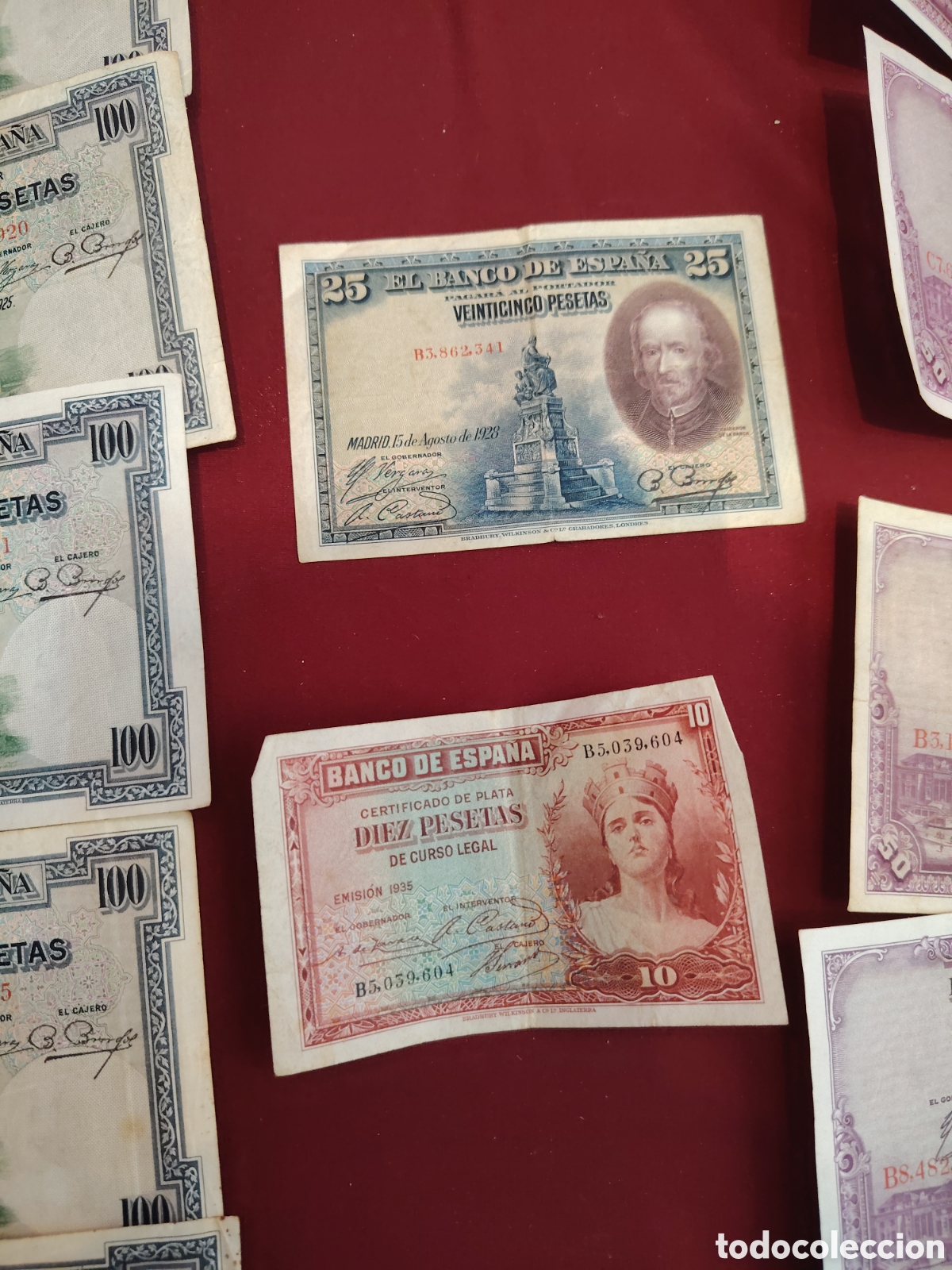 Coleccionismo: Lote de billetes de pesetas - Foto 6