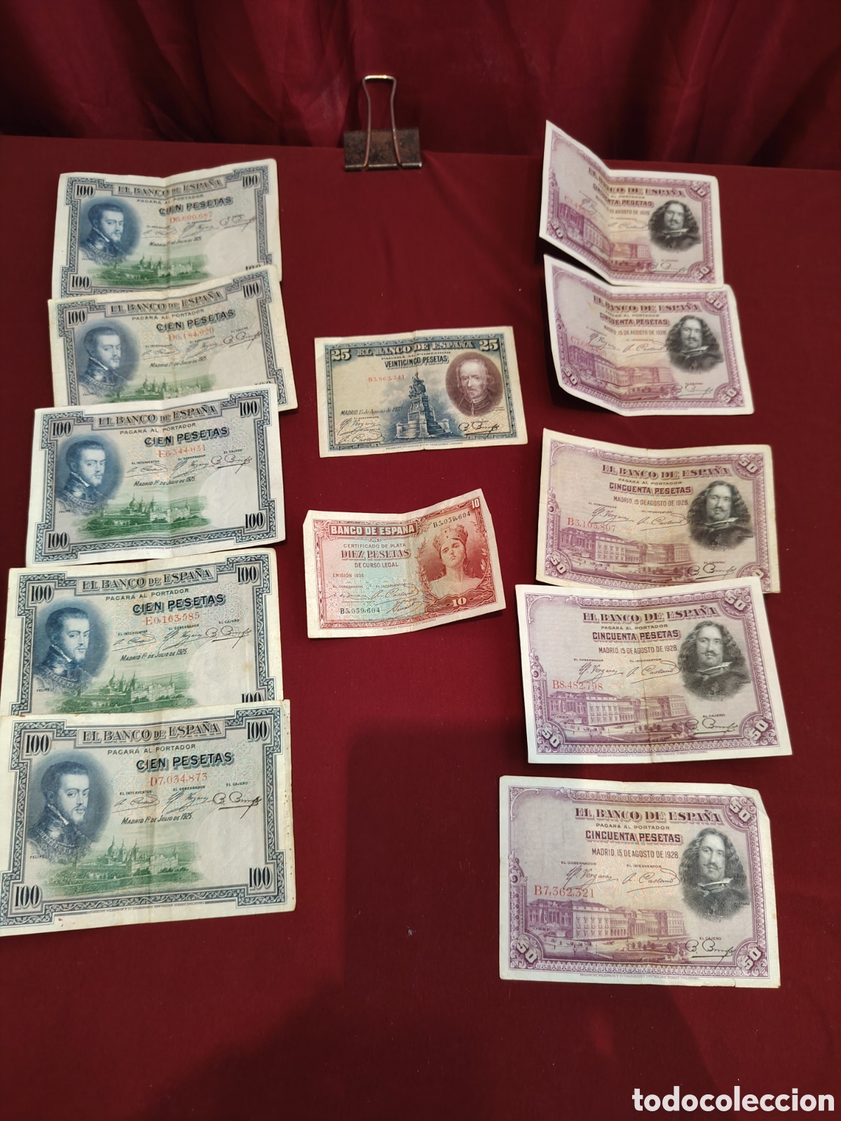 Coleccionismo: Lote de billetes de pesetas - Foto 7