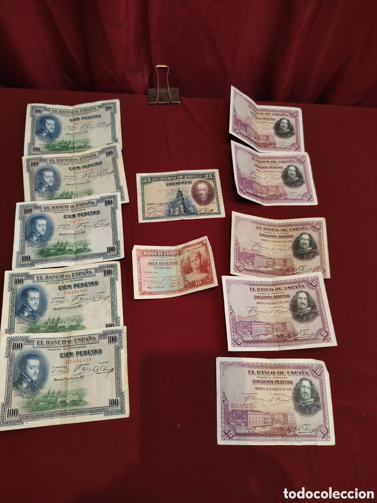 Coleccionismo: Lote de billetes de pesetas - Foto 1