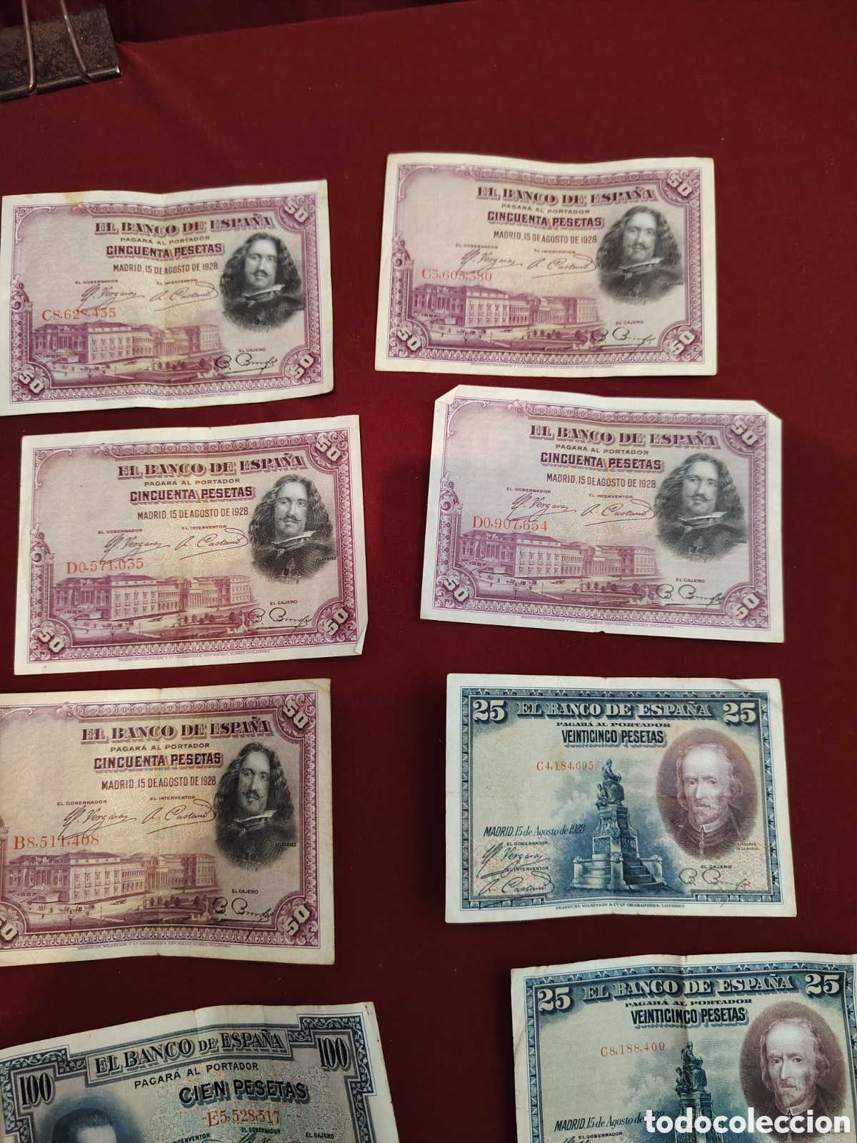 Coleccionismo: Lote de billetes pesetas - Foto 3