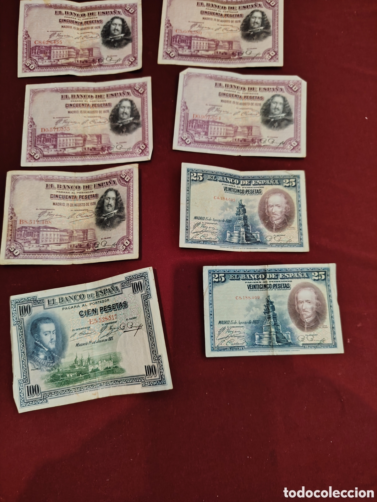 Coleccionismo: Lote de billetes pesetas - Foto 4