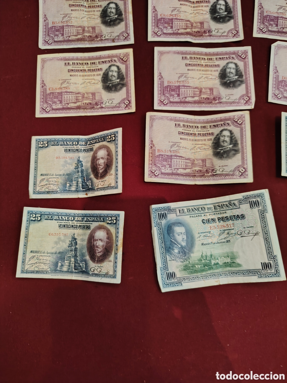 Coleccionismo: Lote de billetes pesetas - Foto 5