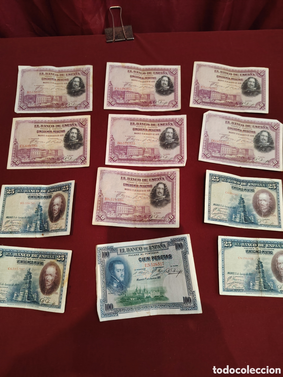 Coleccionismo: Lote de billetes pesetas - Foto 6