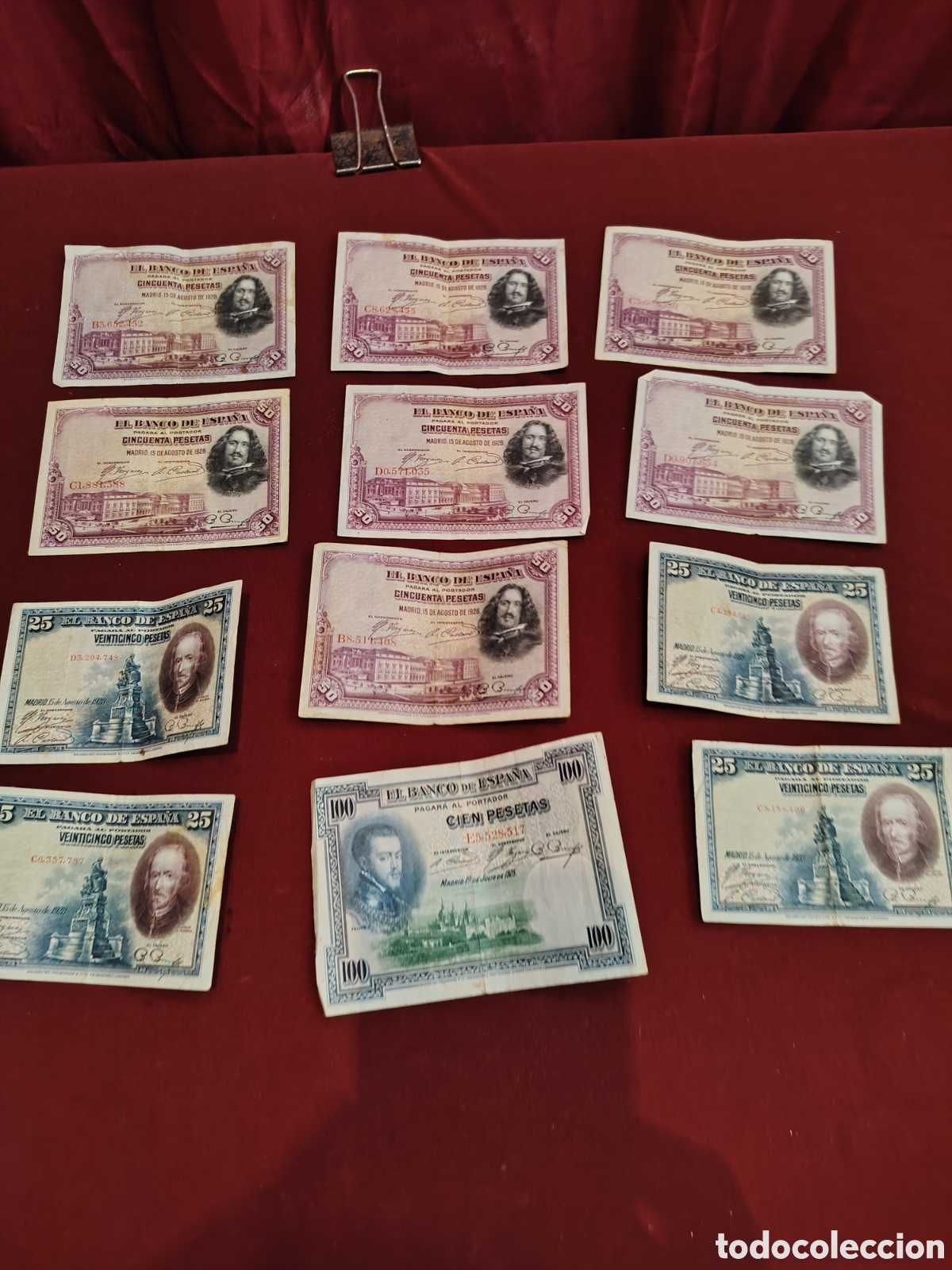 Coleccionismo: Lote de billetes pesetas - Foto 1