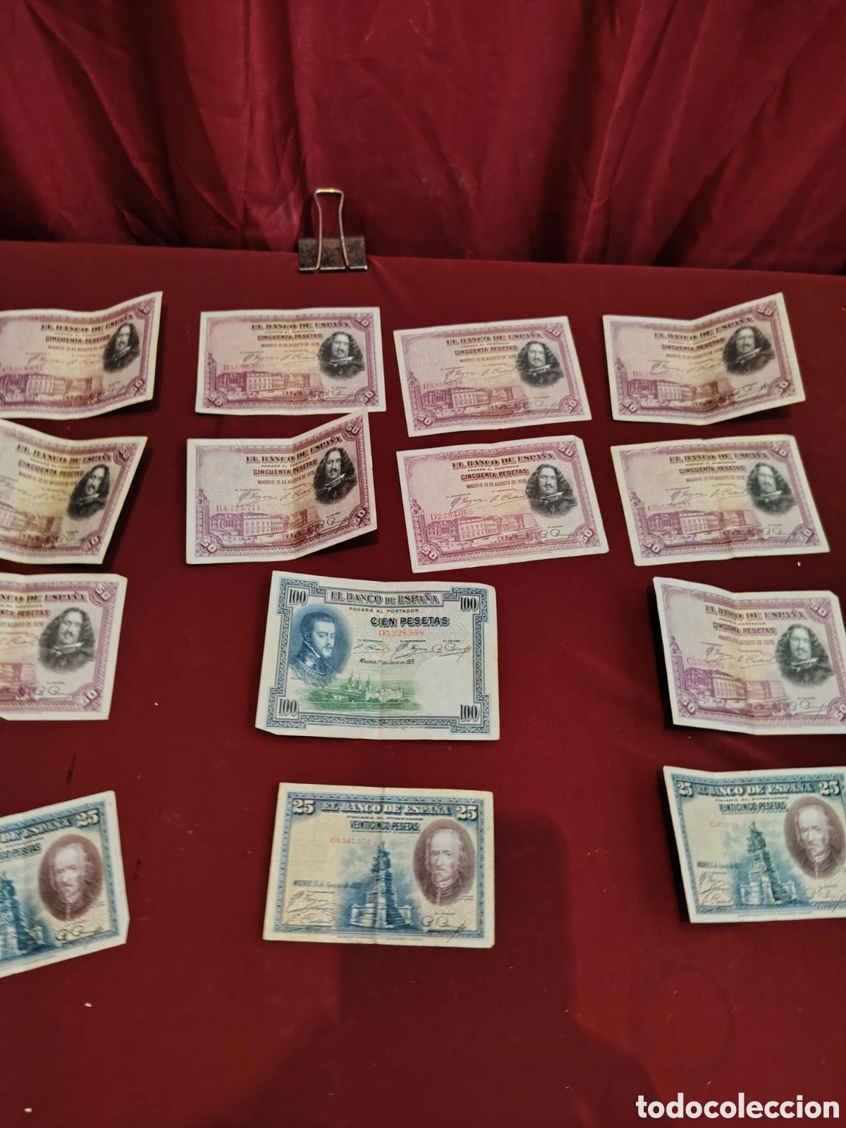 Collectionnisme: Lote de billetes de pesetas
