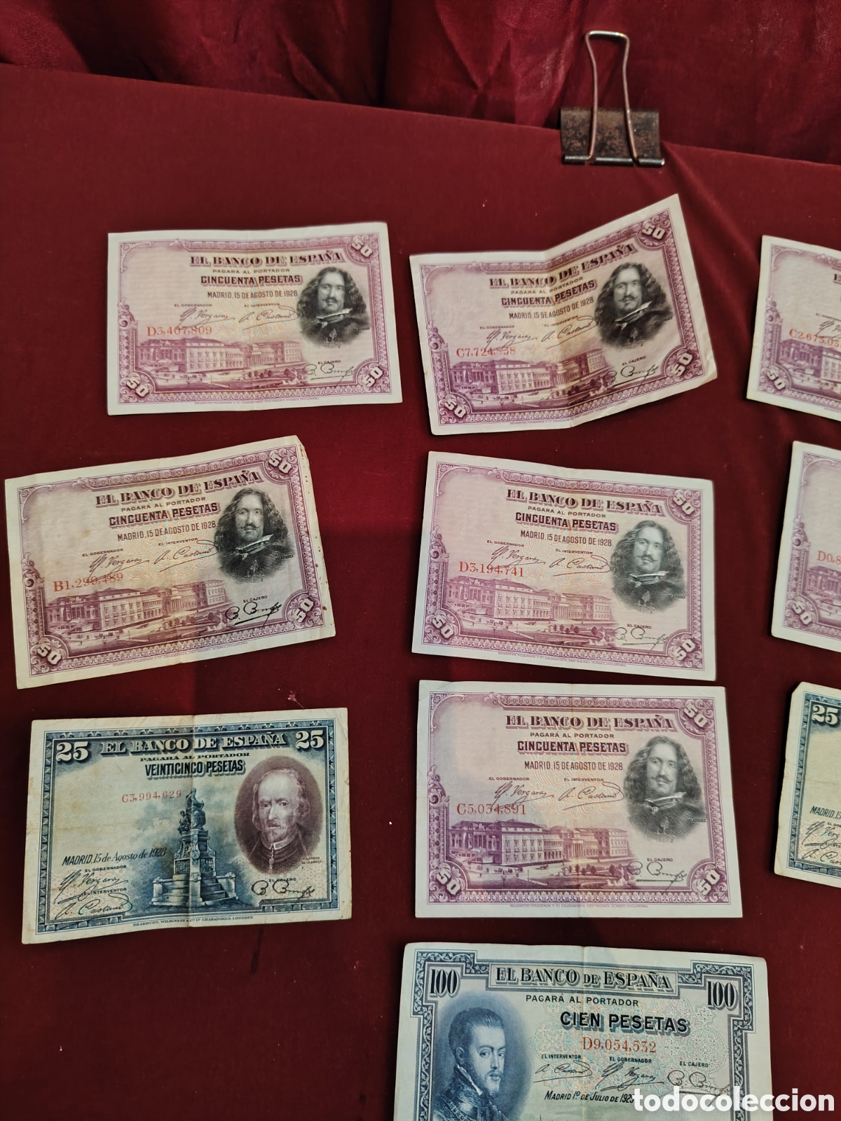 Coleccionismo: Lote de billetes de pesetas - Foto 2